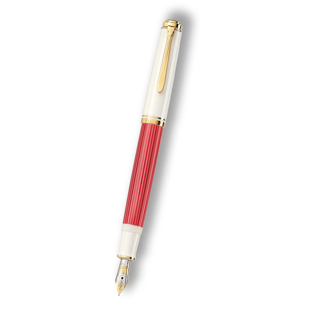 Pelikan Souveran M600 Red/White Fountain Pen (Special Edition)