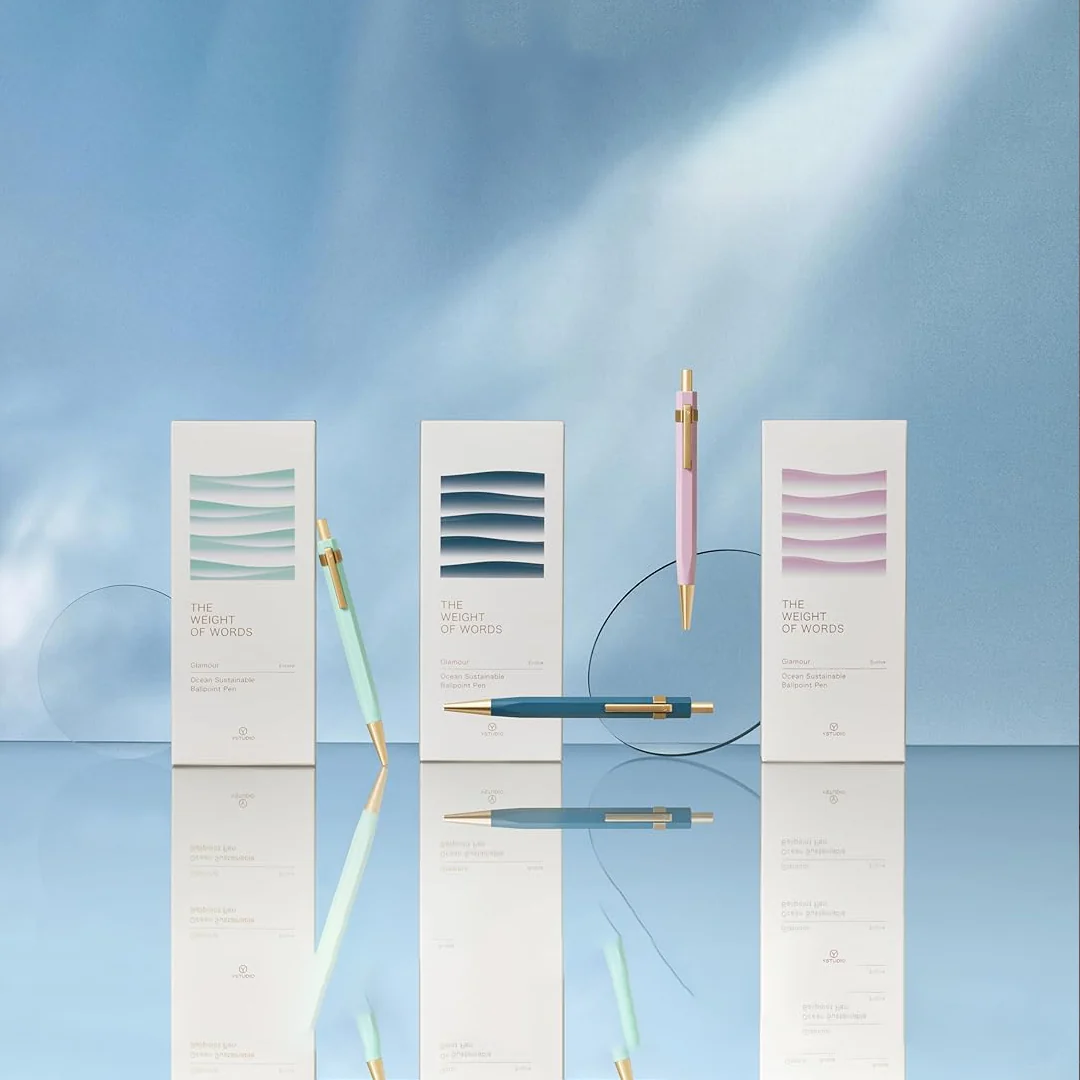 Ystudio Glamour Evolve Ocean Sustainable Ballpoint Pen