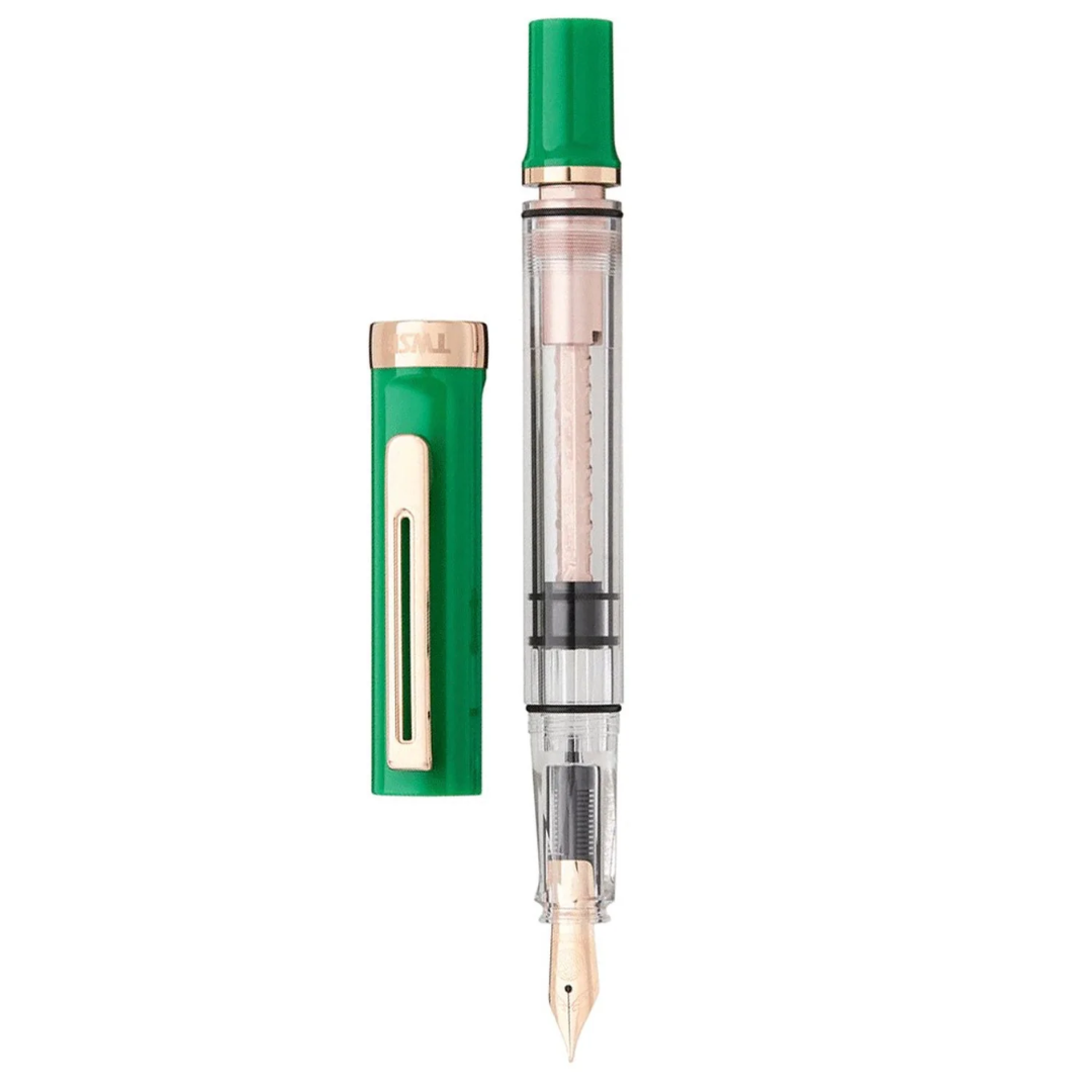 Twsbi Eco-T Midnight Blue Ink Fountain Pen in Royal Jade Special Edition with 18ml