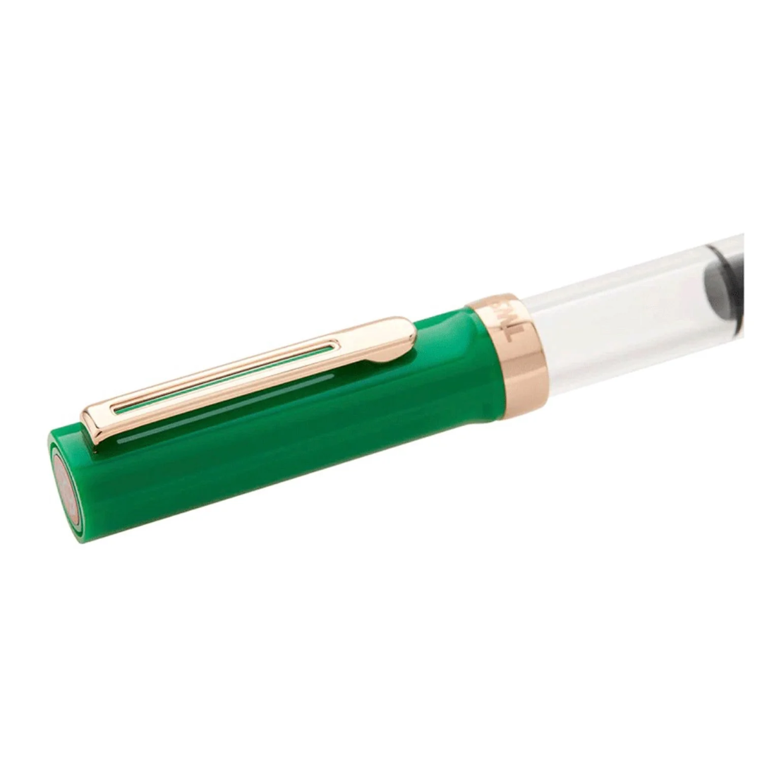 Twsbi Eco-T Midnight Blue Ink Fountain Pen in Royal Jade Special Edition with 18ml