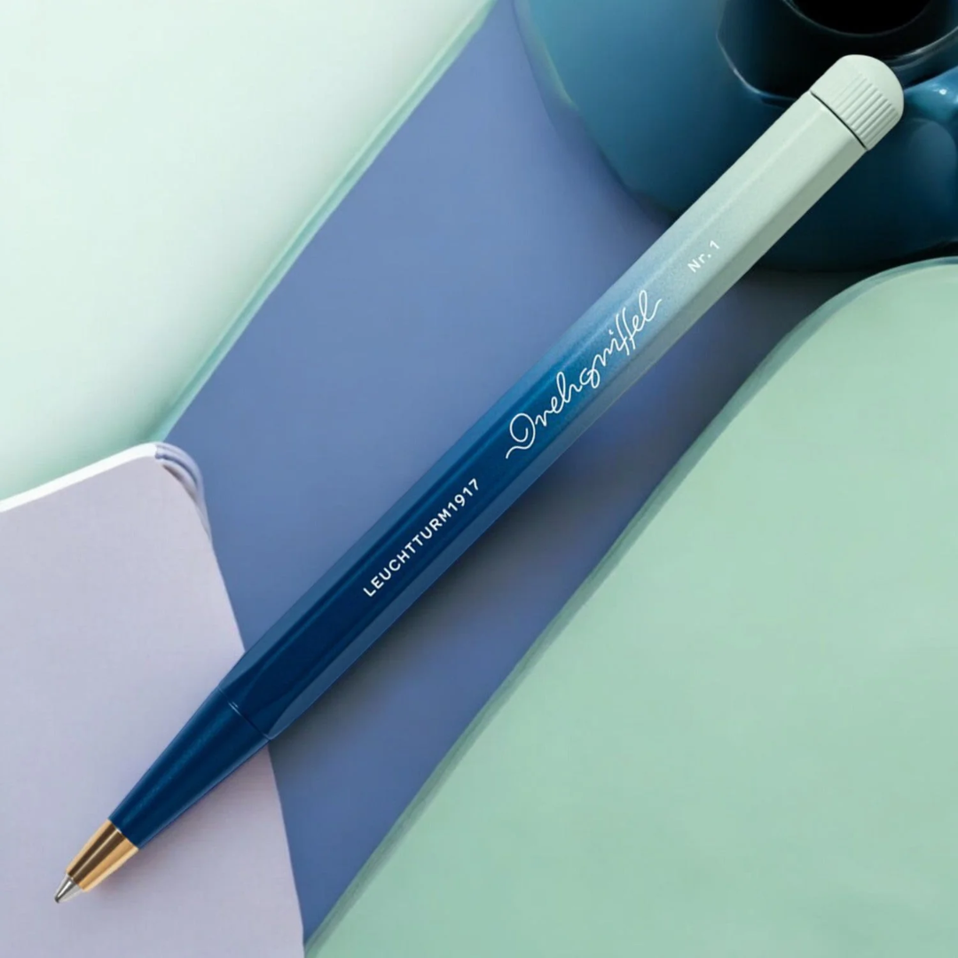 LEUCHTTURM1917 Drehgriffel No. 1 Gradient Edition Ball Point Pen Navy Mint/Green