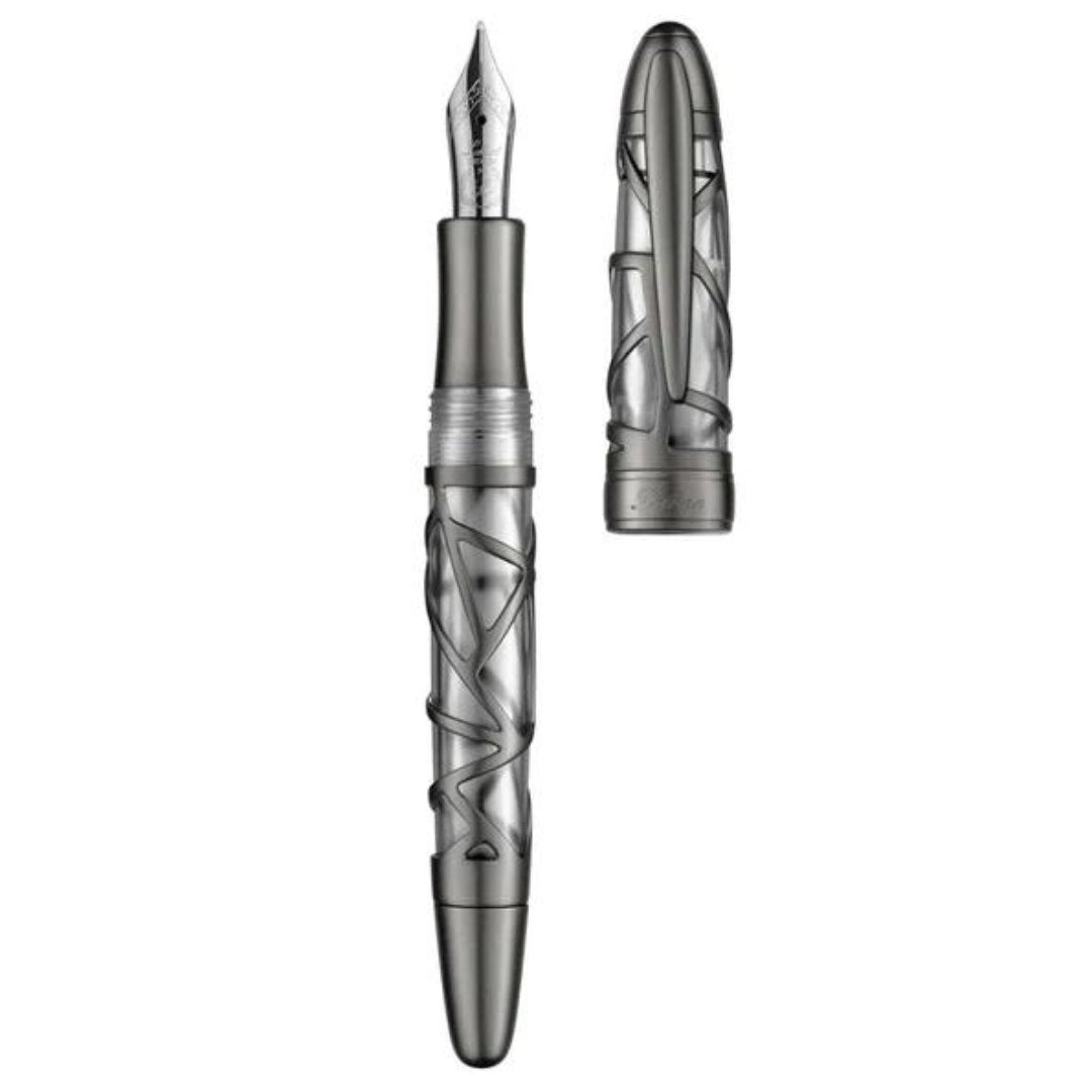 Laban Skeleton Gun Metal Fountain Pen