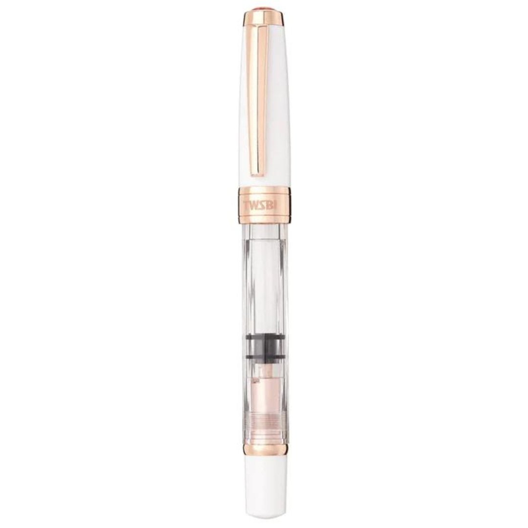 Twsbi Diamond 580 White Rose Gold Fountain Pen