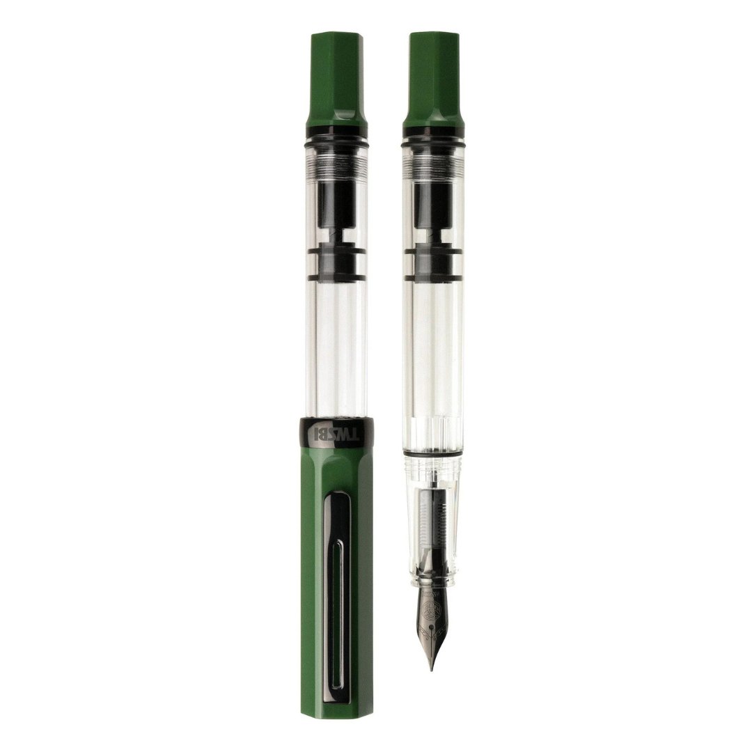 Twsbi Eco Irish Green with Onyx Fountain Pen