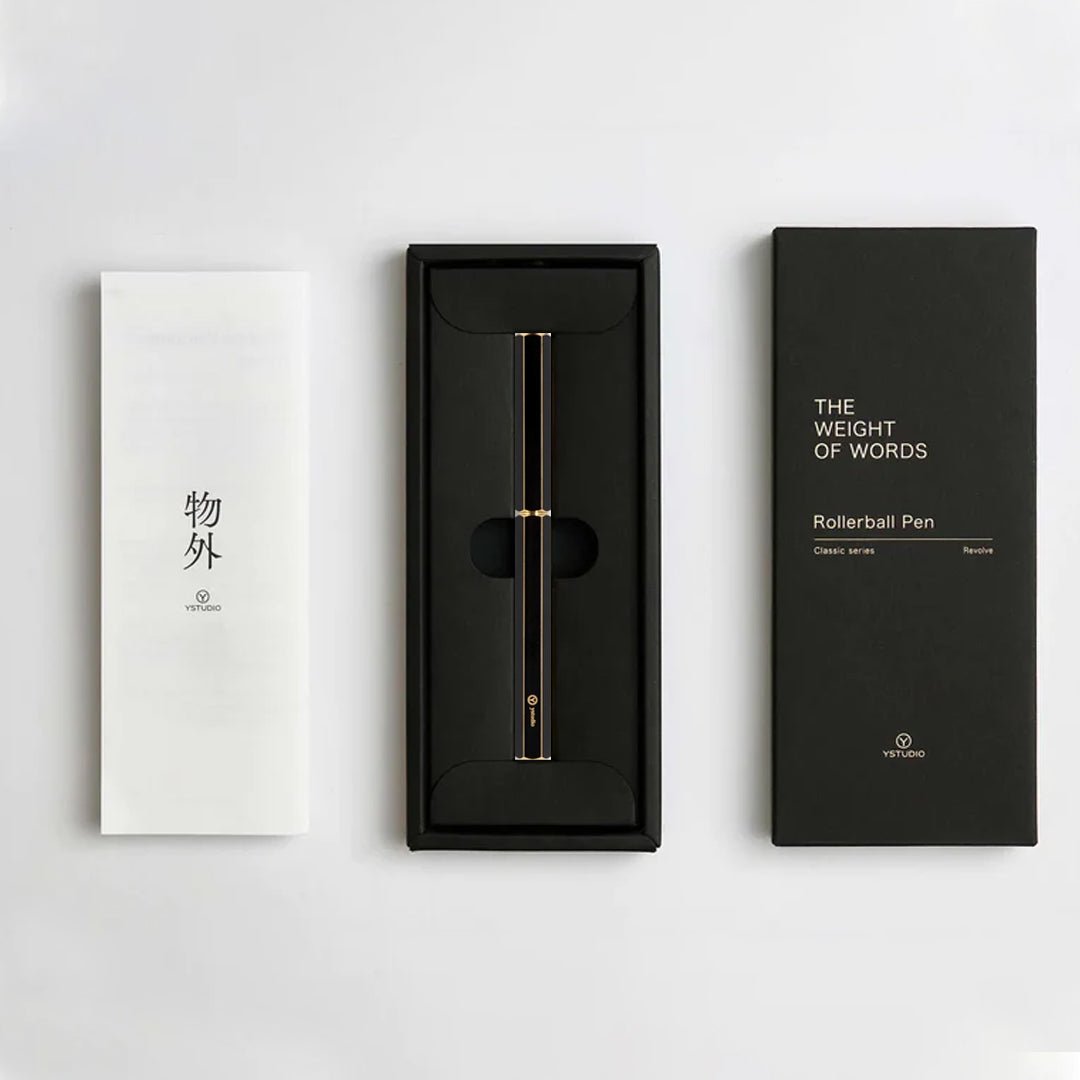 Ystudio Classic Revolve Black Rollerball Pen