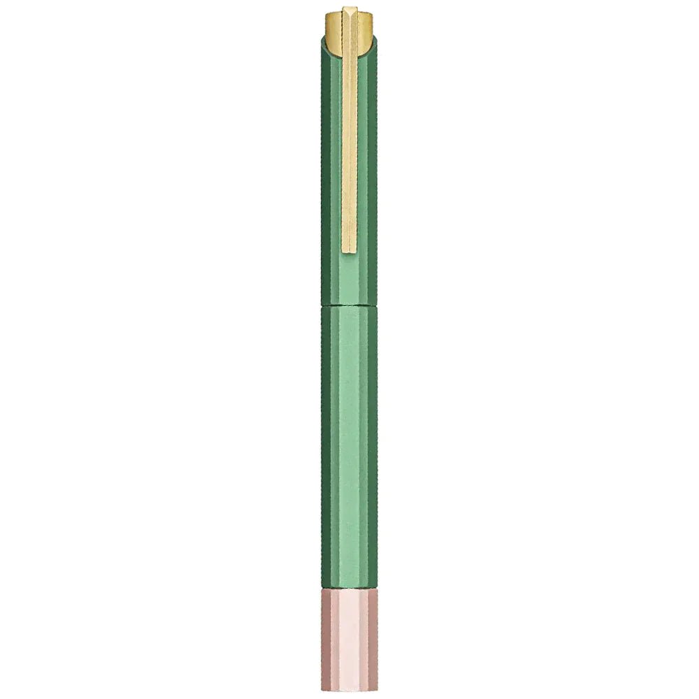 Ystudio Glamour Series Evolve Bihex Blue Gin Rollerball Pen