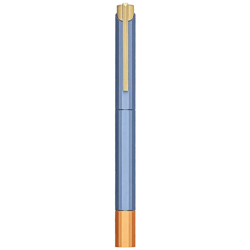 Ystudio Glamour Series Evolve Bihex Blue Gin Rollerball Pen