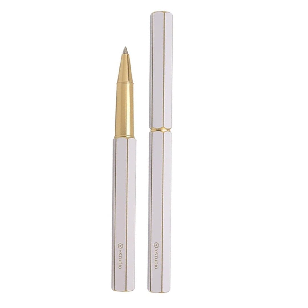 Ystudio Classic Revolve White Rollerball Pen