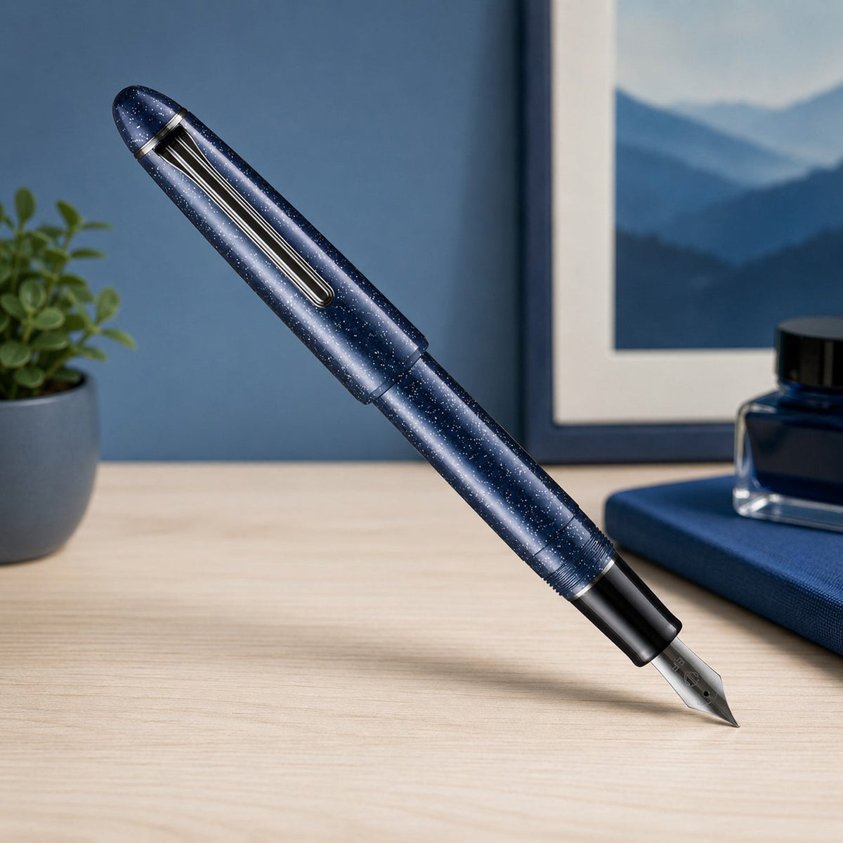 Sailor 1911L Casual Galaxy Cosmic Abyss PVD Fountain Pen (Limited Edition)