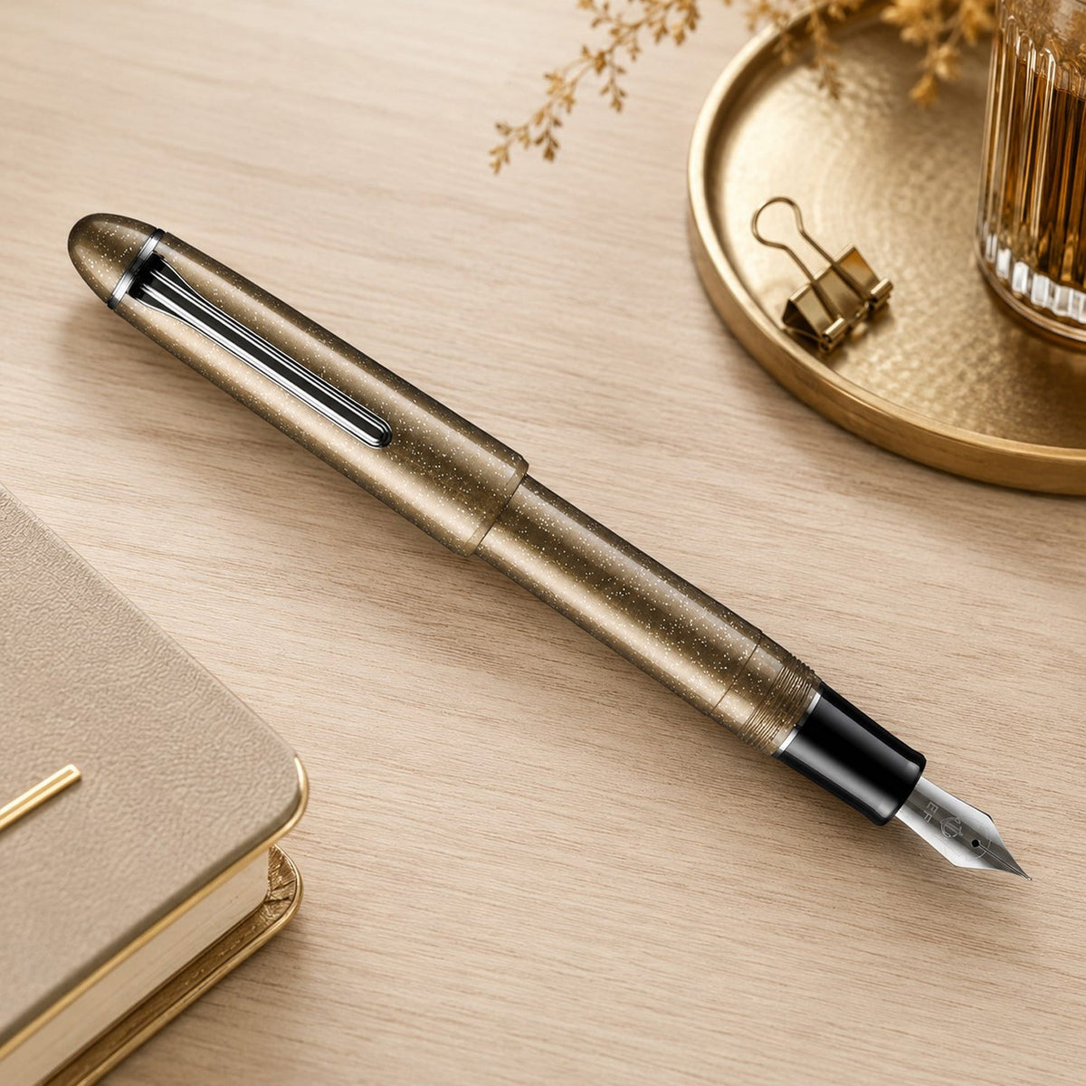 Sailor 1911L Casual Galaxy Solar Flare Gold PVD Fountain Pen (Limited Edition)