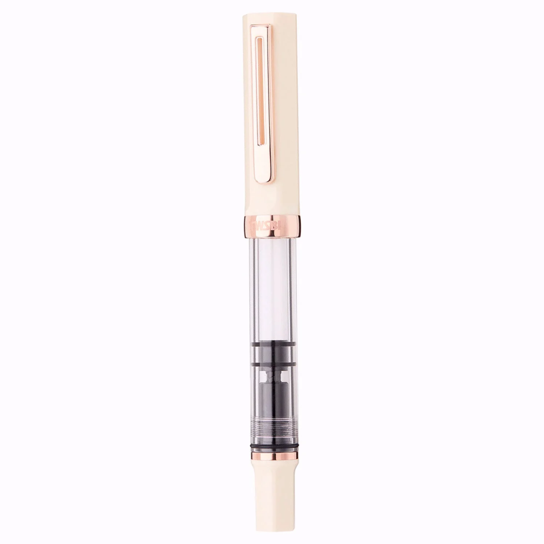 Twsbi Eco Fountain Pen in Creme with Rosegold Trim