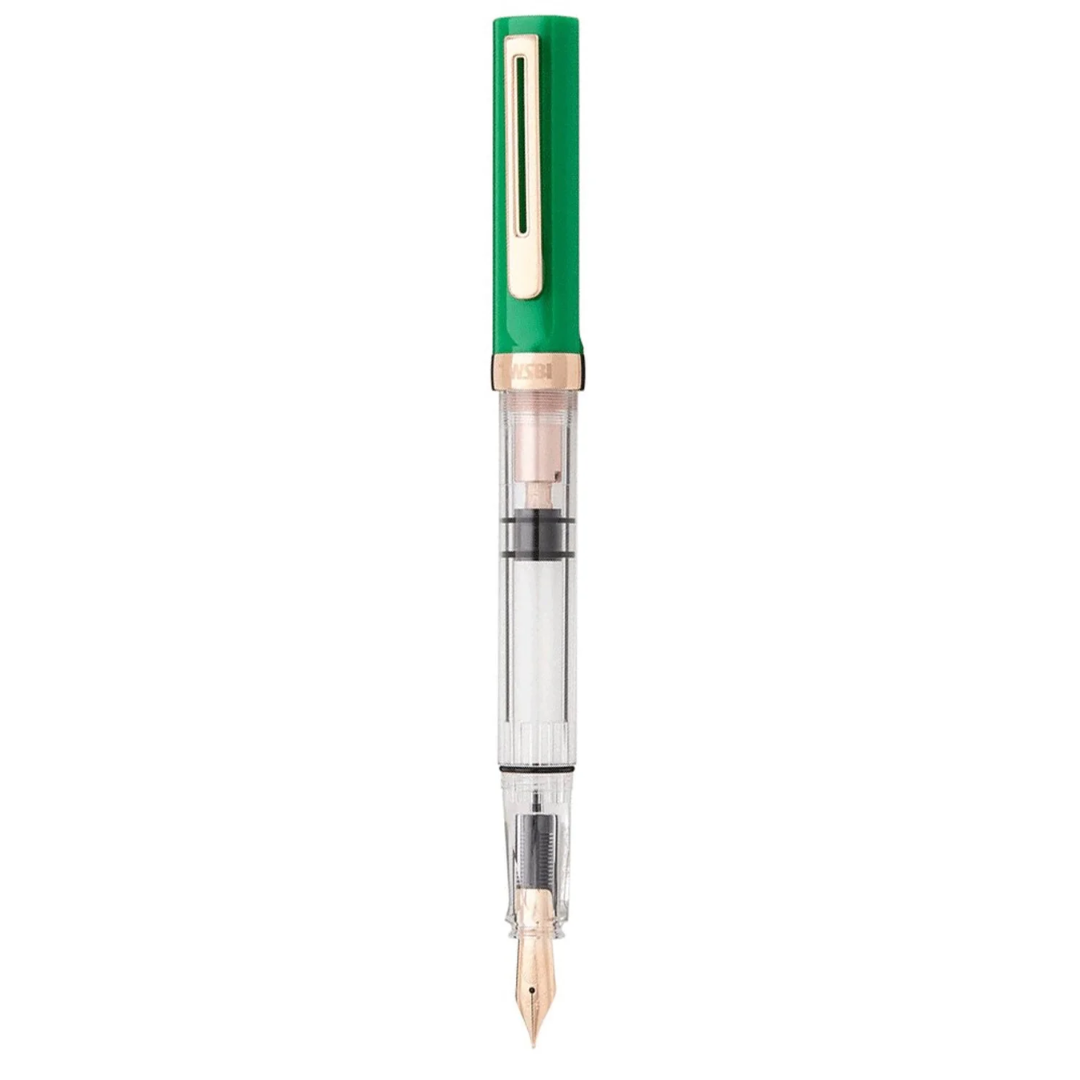 Twsbi Eco-T Midnight Blue Ink Fountain Pen in Royal Jade Special Edition with 18ml