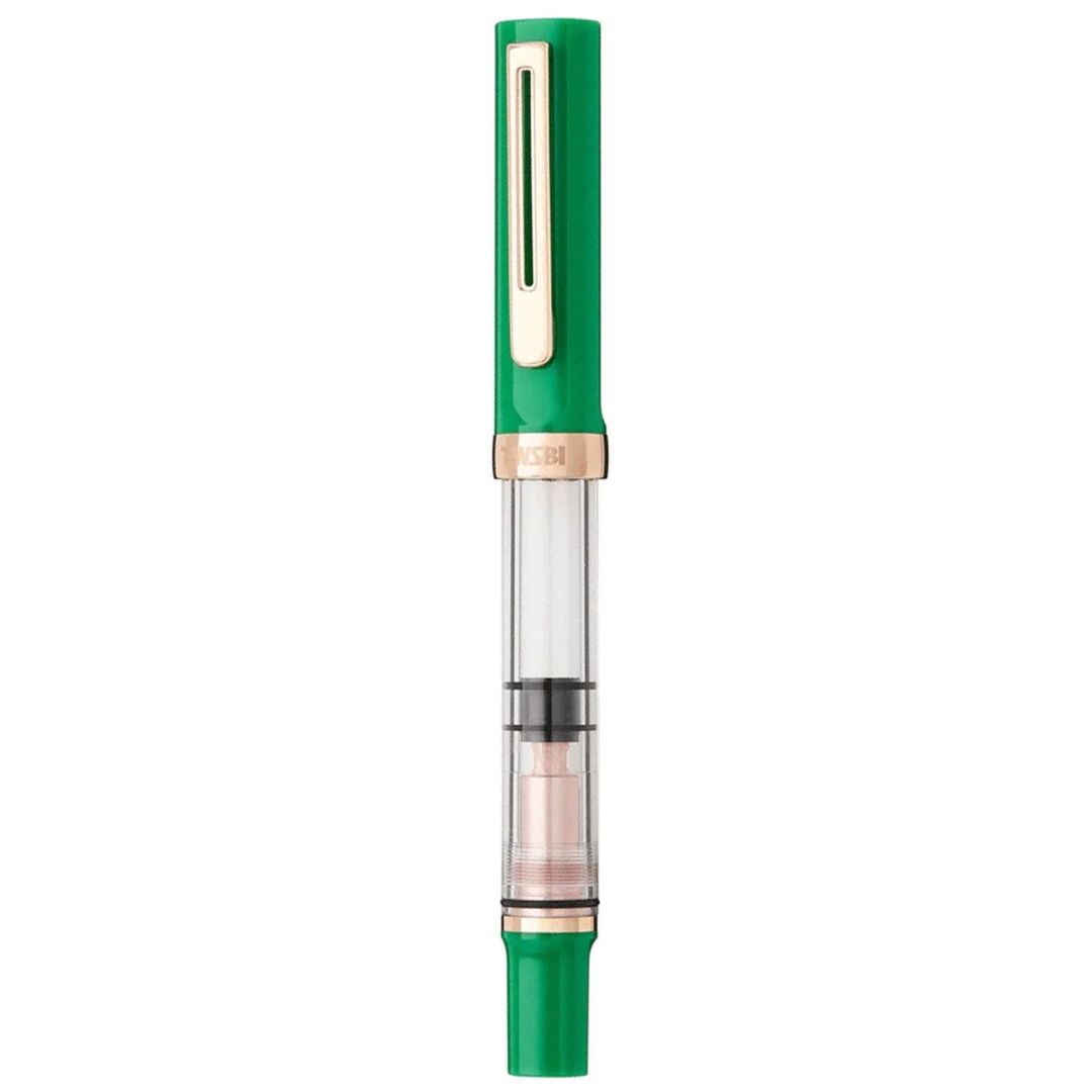 Twsbi Eco-T Midnight Blue Ink Fountain Pen in Royal Jade Special Edition with 18ml