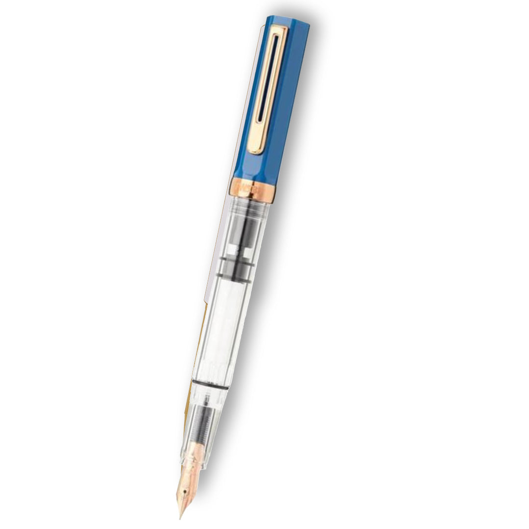 Twsbi Eco Fountain Pen in Indigo Blue with Bronze Trim