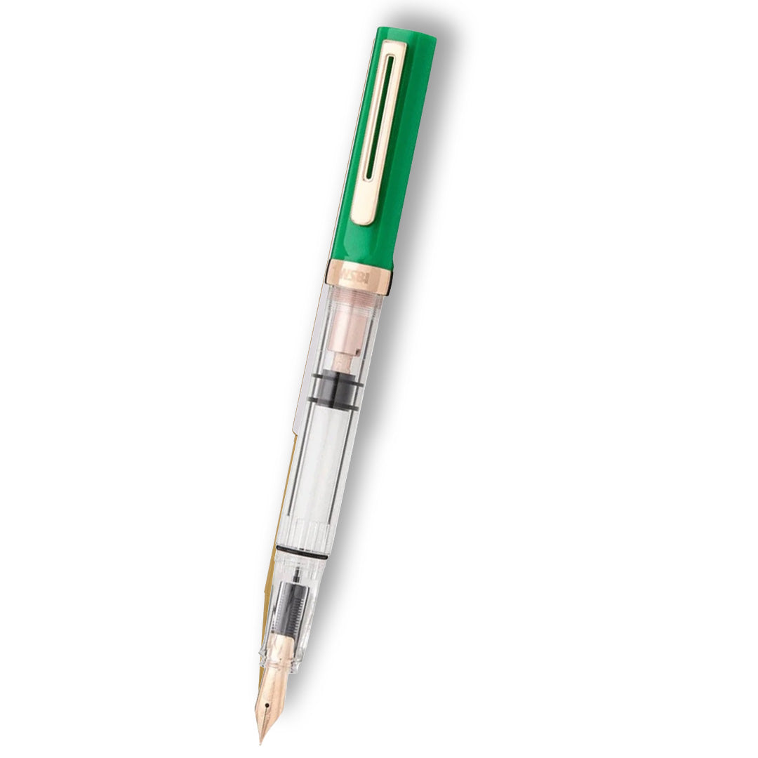 Twsbi Eco-T Midnight Blue Ink Fountain Pen in Royal Jade Special Edition with 18ml