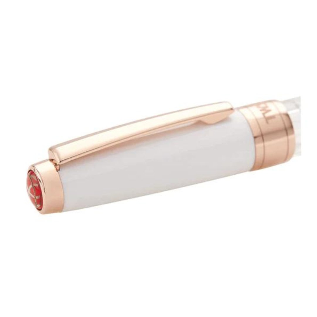 Twsbi Diamond 580 White Rose Gold Fountain Pen