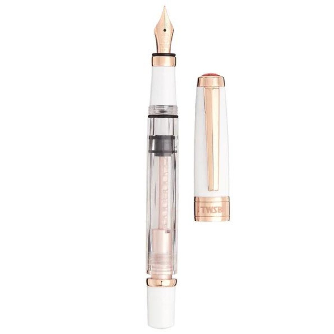 Twsbi Diamond 580 White Rose Gold Fountain Pen