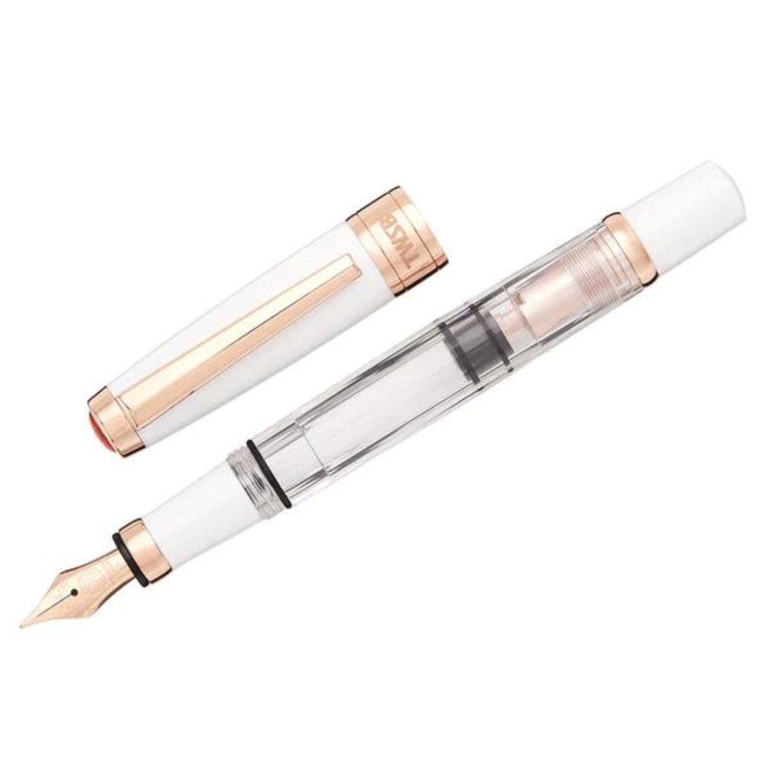 Twsbi Diamond 580 White Rose Gold Fountain Pen