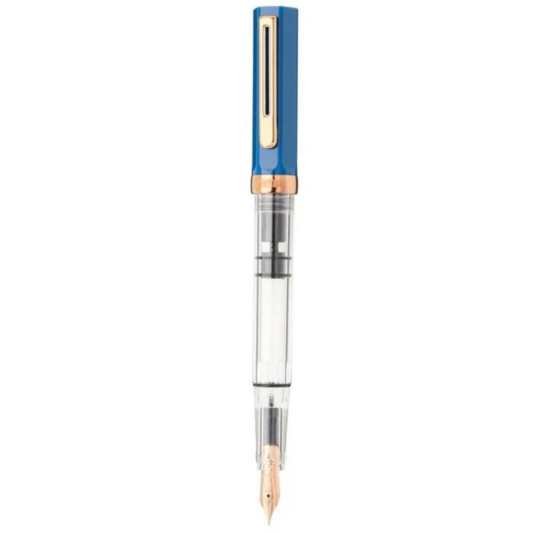 Twsbi Eco Fountain Pen in Indigo Blue with Bronze Trim