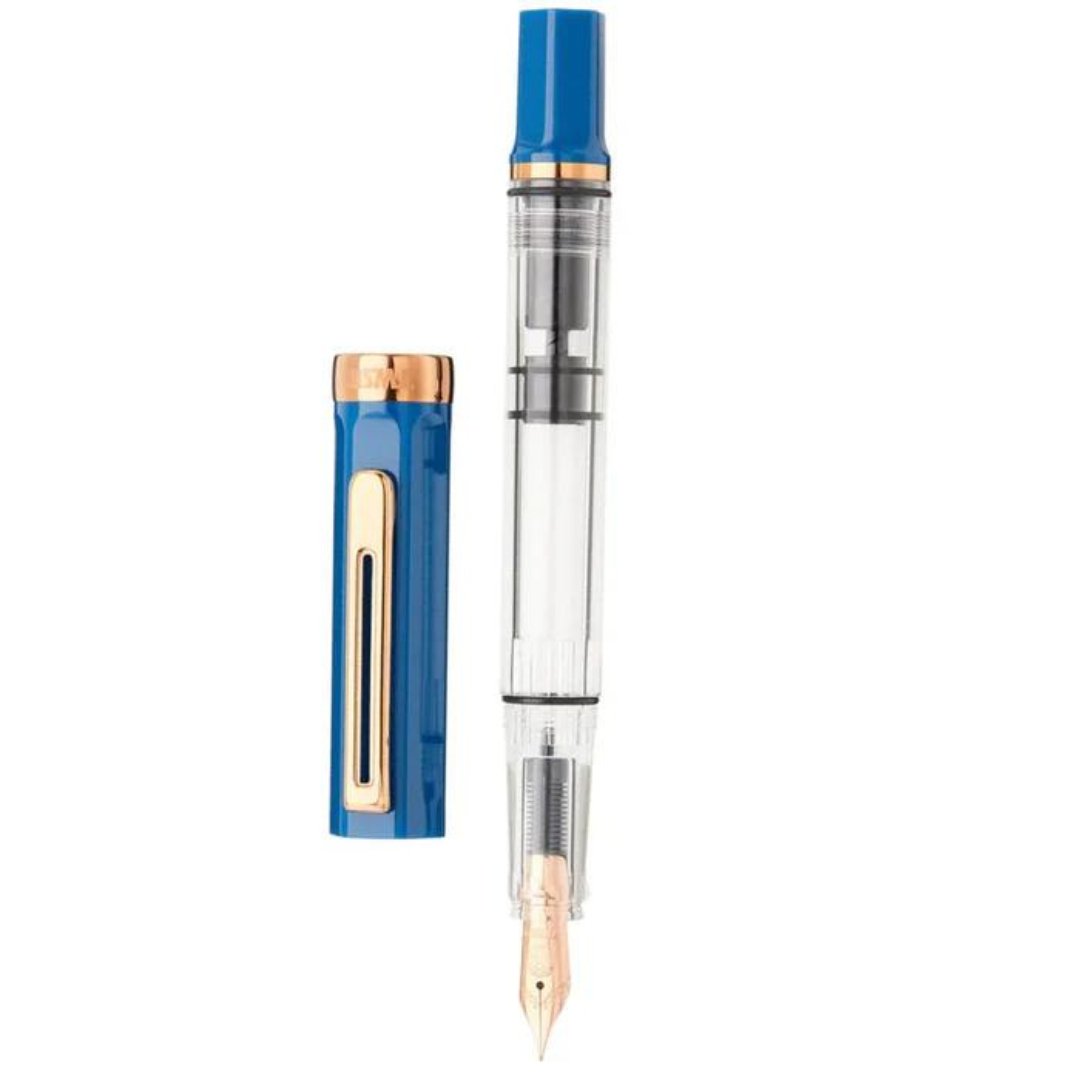 Twsbi Eco Fountain Pen in Indigo Blue with Bronze Trim