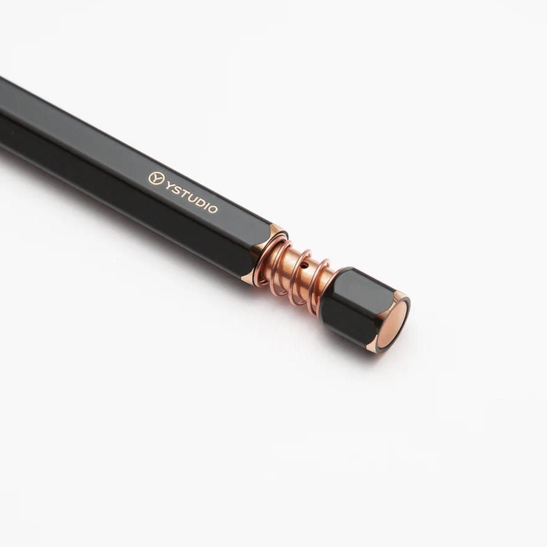 Ystudio Revolve Black Spring Ball Point Pen