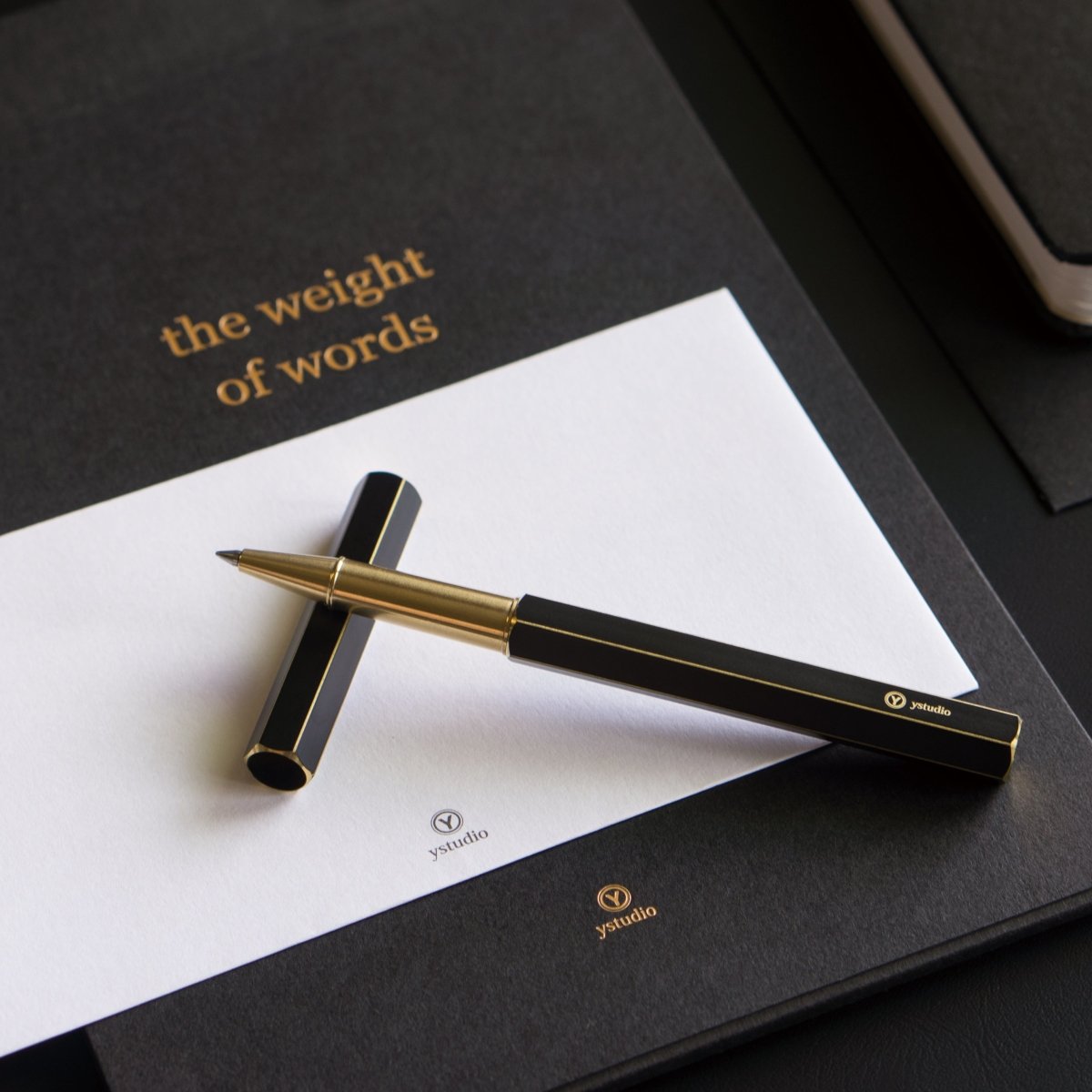 Ystudio Classic Revolve Black Rollerball Pen