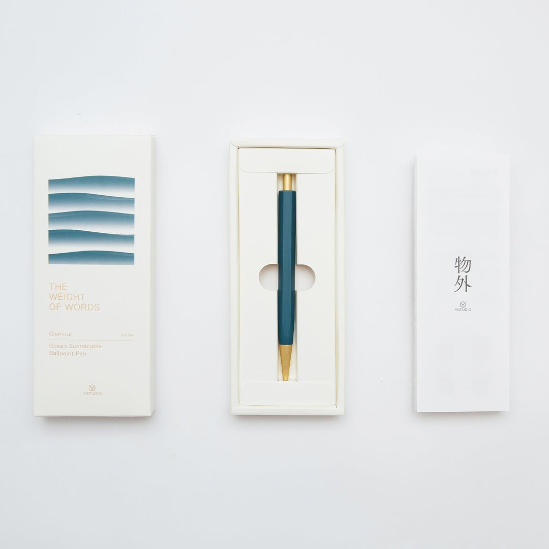 Ystudio Glamour Evolve Ocean Sustainable Ballpoint Pen