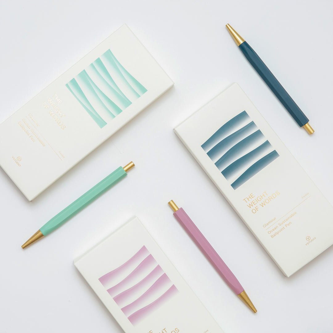 Ystudio Glamour Evolve Ocean Sustainable Ballpoint Pen
