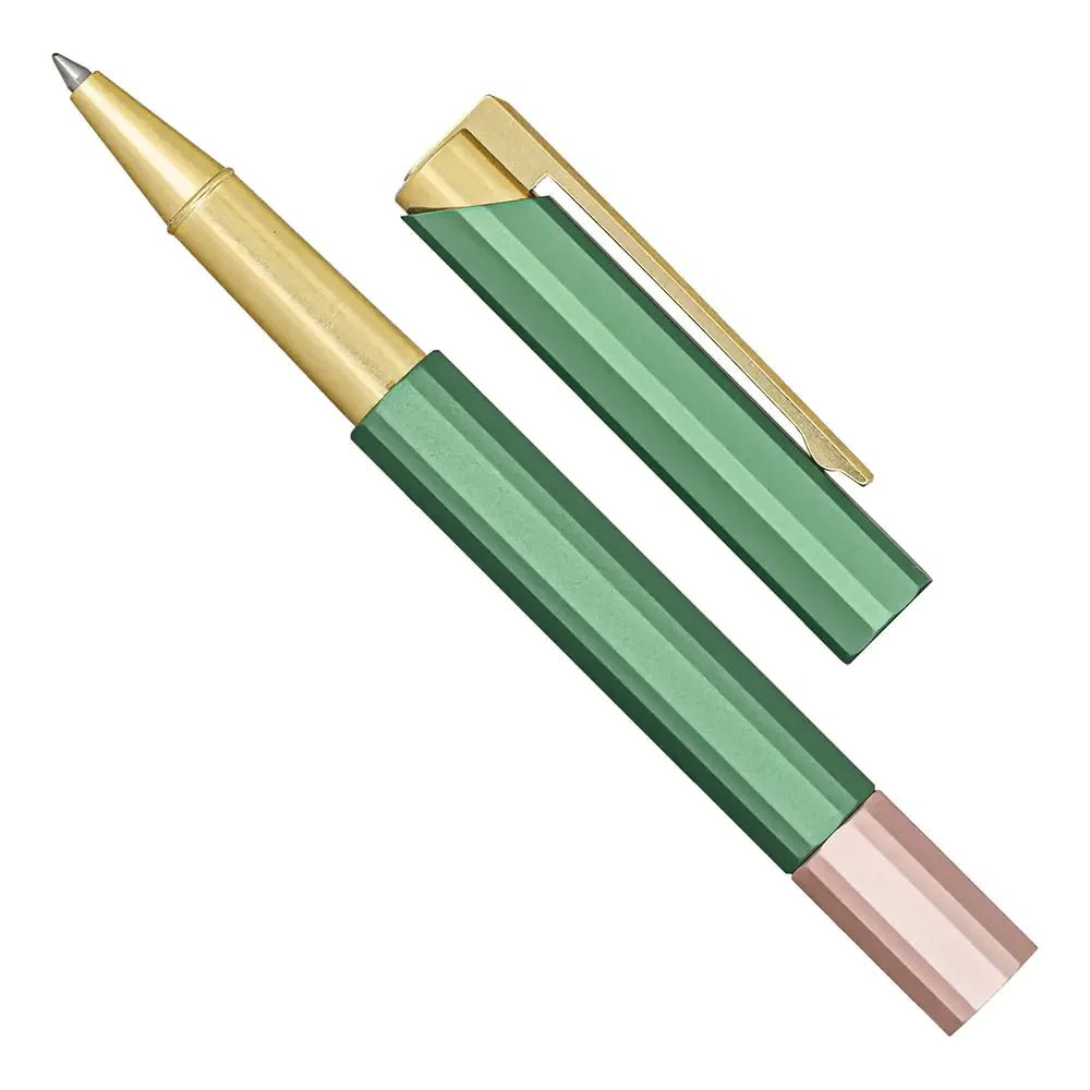 Ystudio Glamour Series Evolve Bihex Blue Gin Rollerball Pen