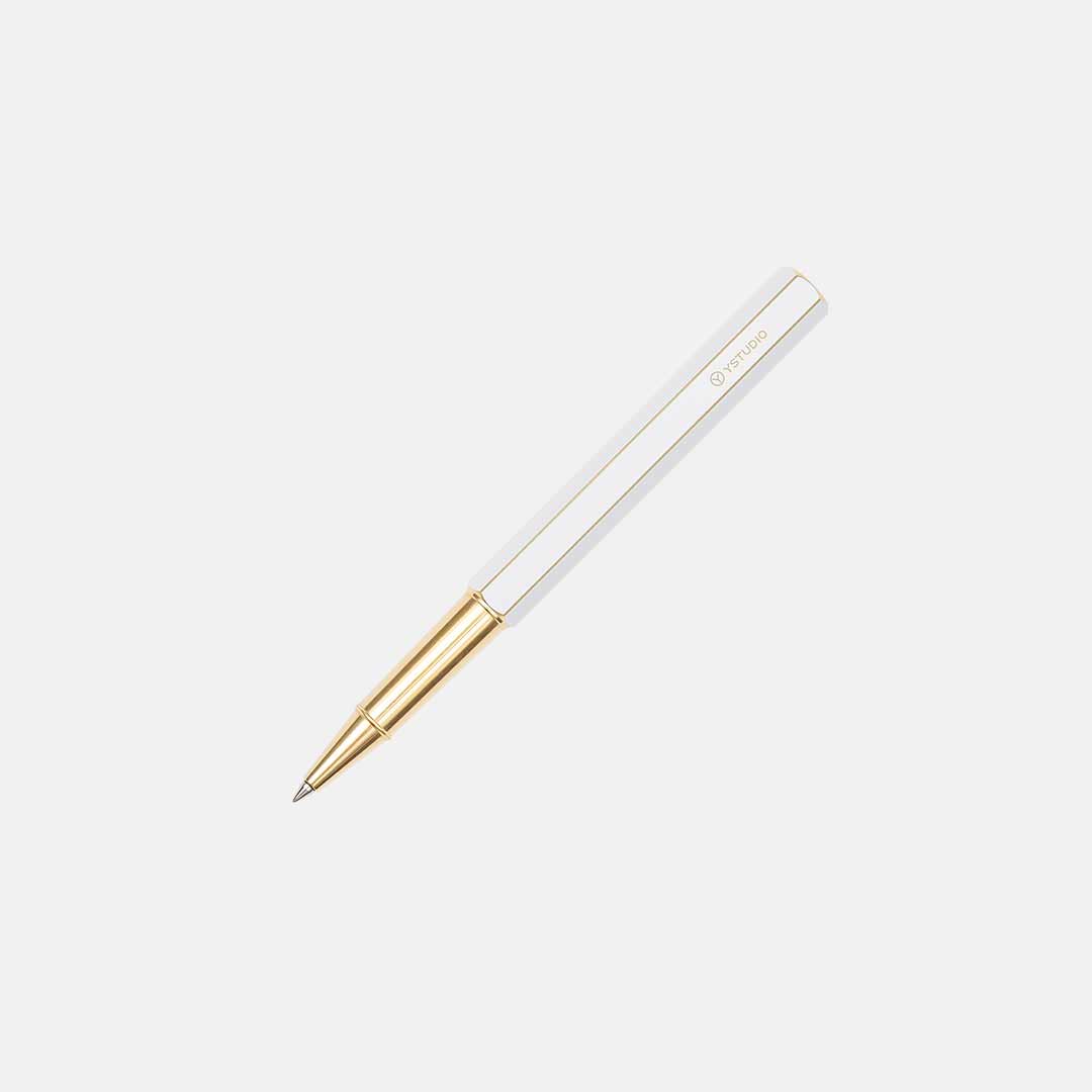 Ystudio Classic Revolve White Rollerball Pen