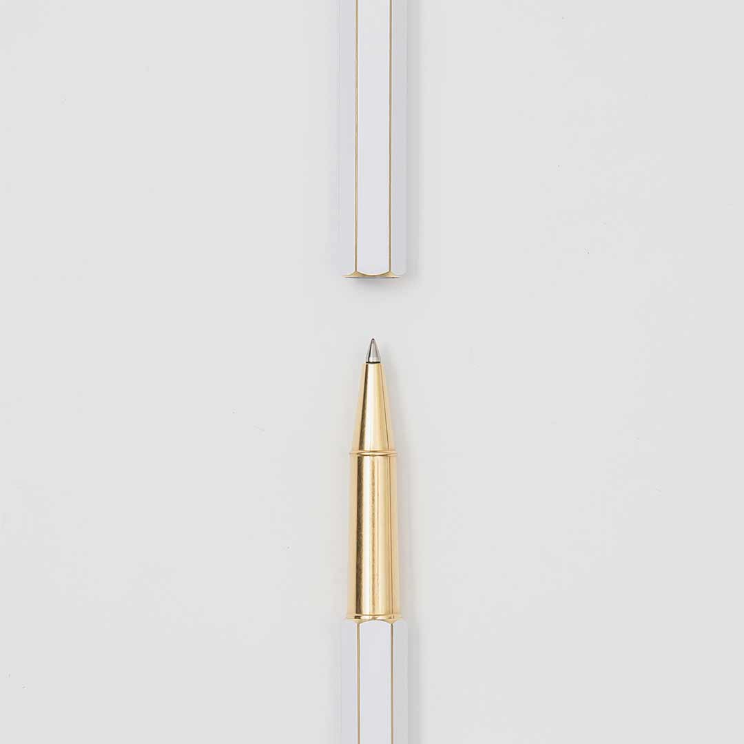 Ystudio Classic Revolve White Rollerball Pen